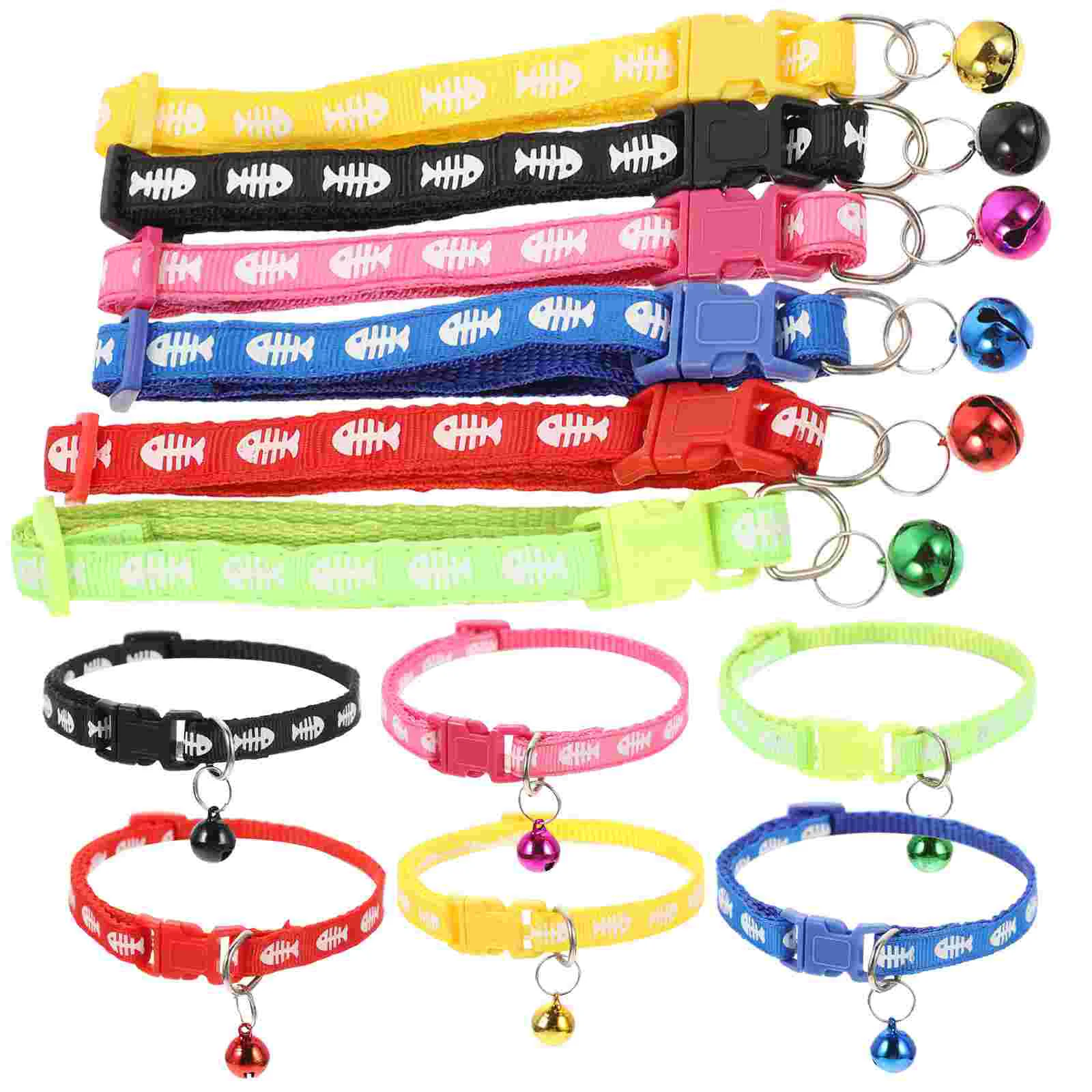 

Collar Cat Collars Pet Dog Puppy Bell Kitten Colorful Neck Decorative Weeks Supply Accessory Adorn Adjustable Style Design
