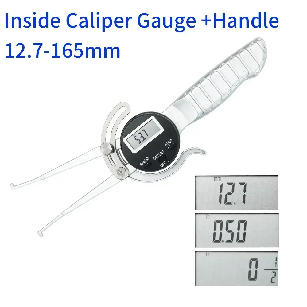 SHANHR Цифровой внутренний штангенциркуль 12.7-165 мм