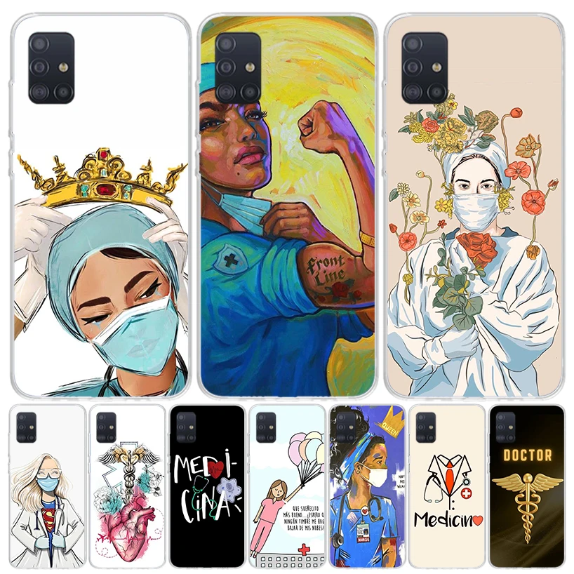 Чехол для телефона Medicine Nurse Doctor Samsung Galaxy A51 A41 A31 A21S A11 A01 A71 A50 A40 A30S A20E A10S A70 A6 A7 A8 A9 Coque
