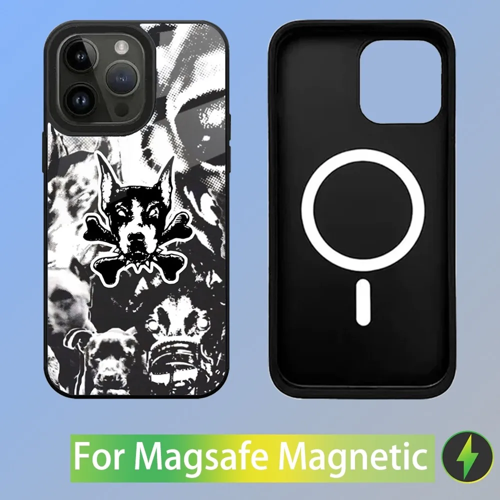 Чехол для телефона City M-Morgue Music Group iPhone 16 15 14 13 12 11 Plus Pro Max Mini Magsafe с магнитной