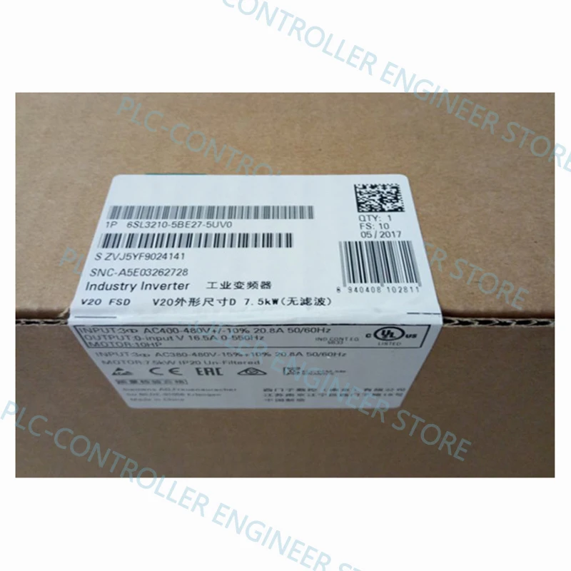 

Новый в коробке контроллер PLC 24 часа в течение отгрузки 6SL3210-5BE27-5UV0