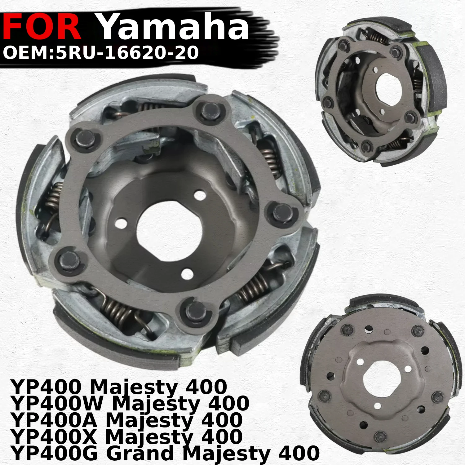 

Центробежная муфта мотоцикла для Yamaha YP400G Grand Majesty 400 YP400/YP400W/YP400A/YP400X Majesty 400 OEM:5RU-16620-20