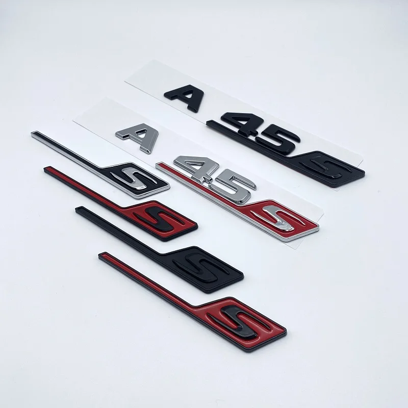 3d ABS хромированный черный логотип A35S A45S эмблема буквы значок автомобильная