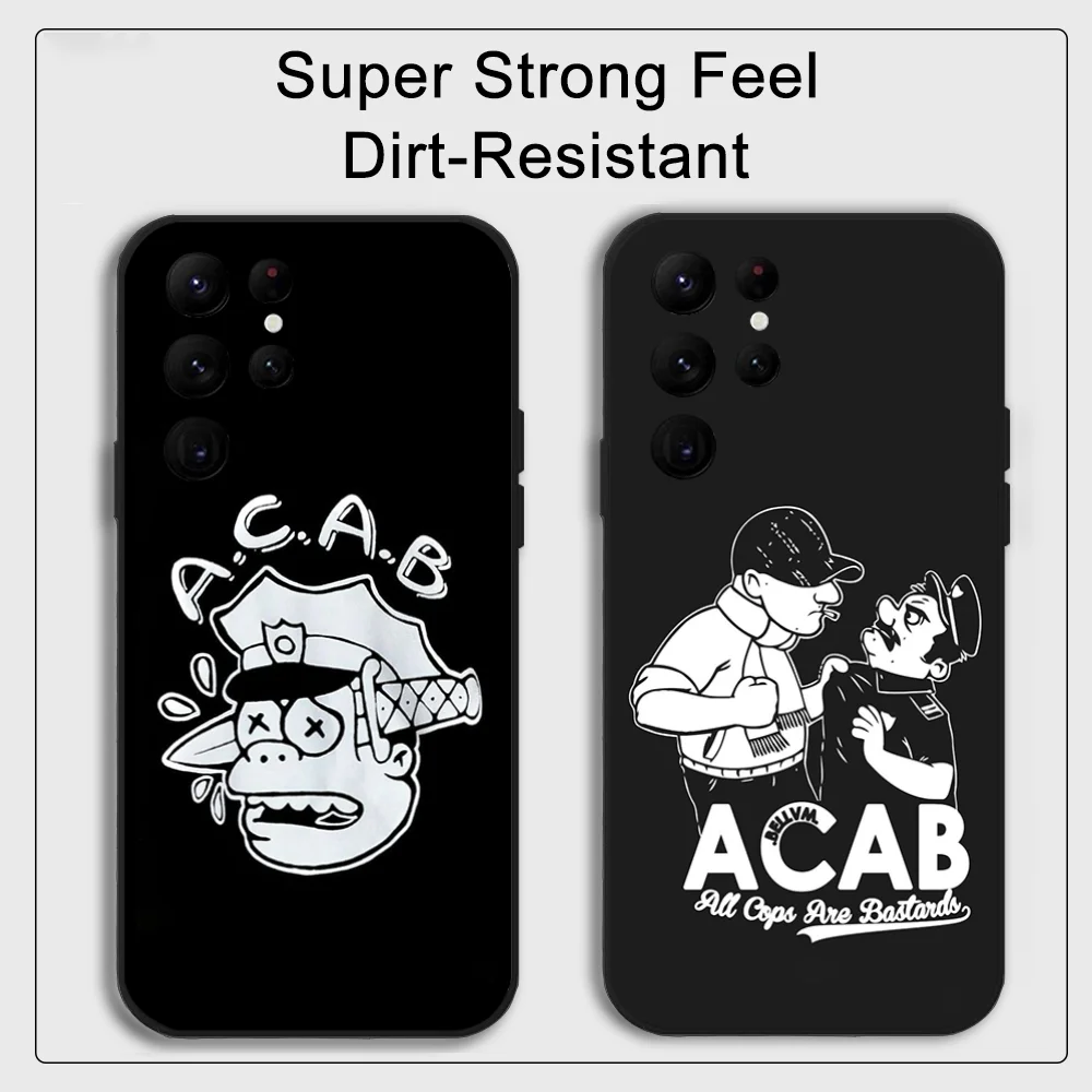 Чехол для телефона All Cops Are Bastards Acab Samsung S series s20 s21 s22 s23 s24 FE Plus Ultra TPU мягкий приятный
