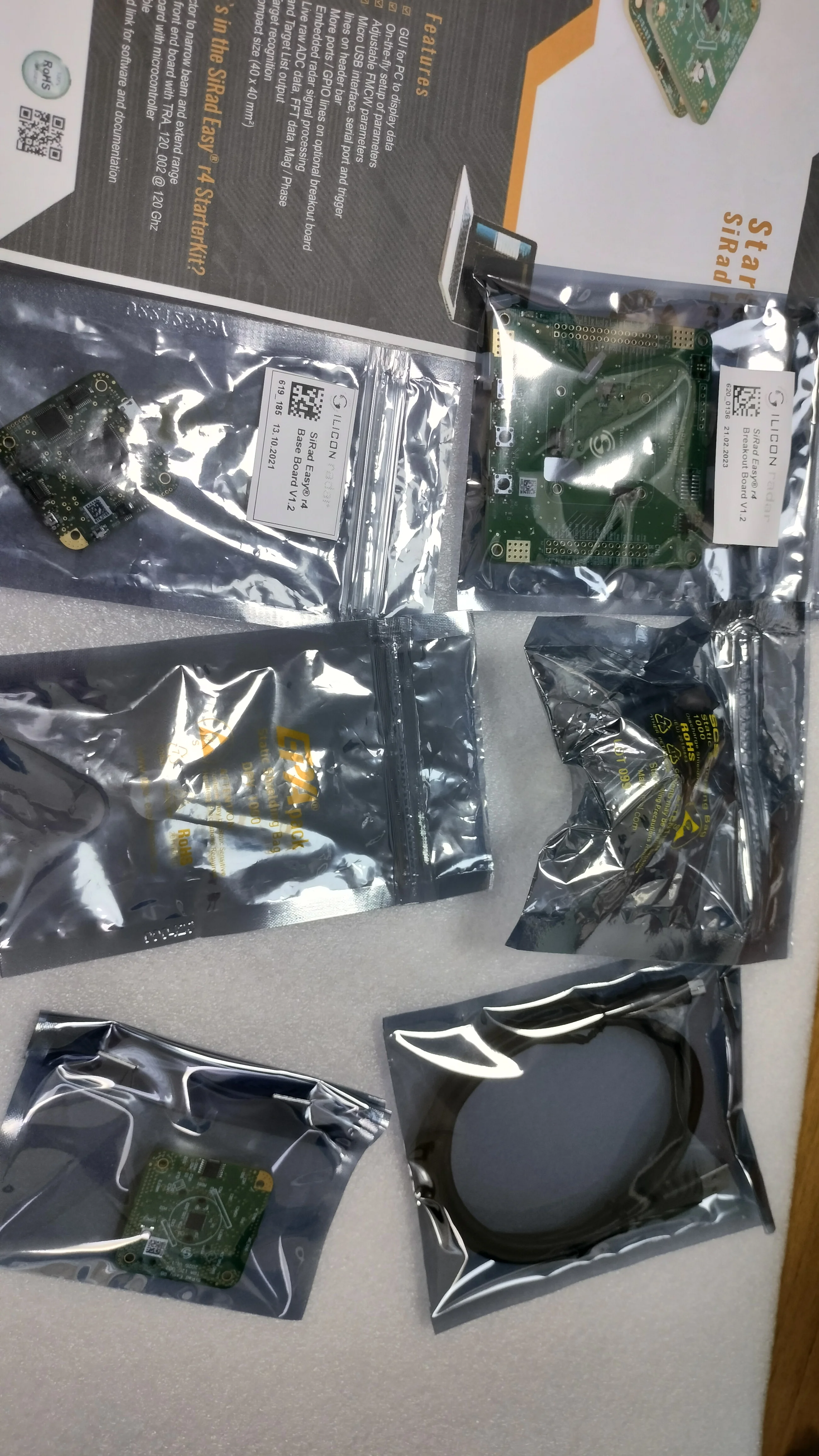 Набор для разработки радаров 120 ГГц/SiRad rf120ггц миллиметровый волновой Радар