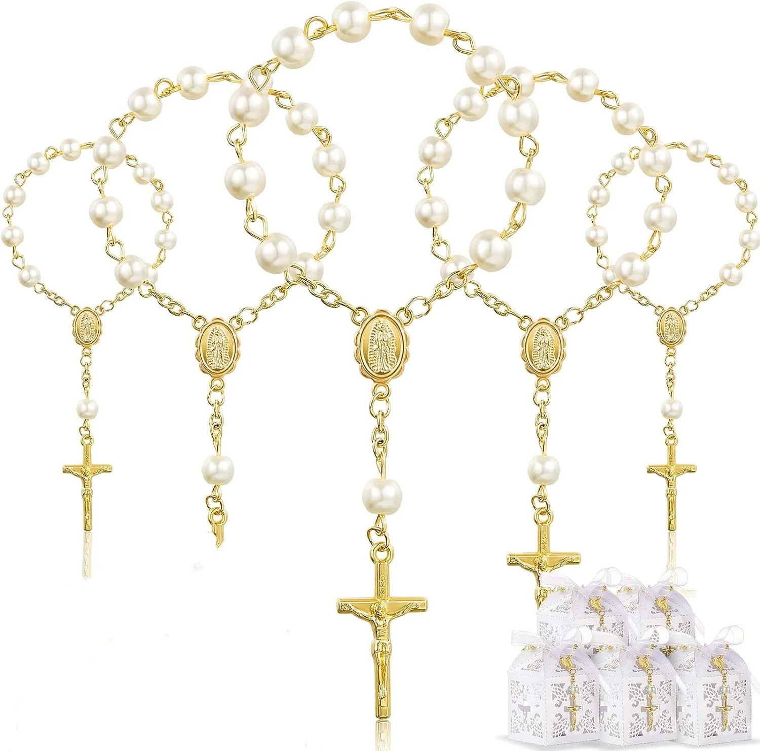 

Акриловые четки с крестом, 10/20 шт.