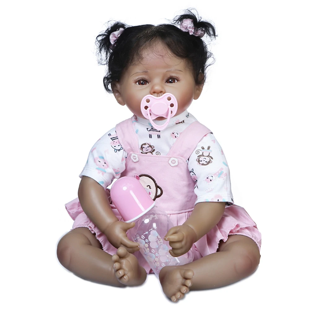 Well-dressed Reborn Baby Dolls with Monkey Feeding Bottle Lovely Newborn Doll for Children Special Gifts Playmate | Игрушки и хобби