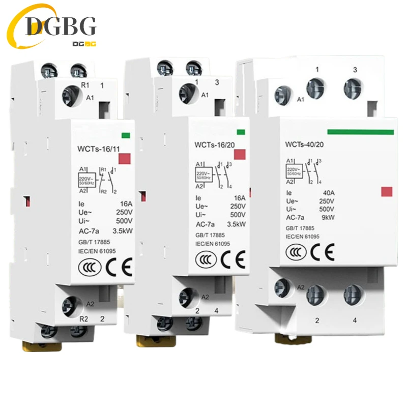 

Модульный контактор DGBG AC220V 2P 16A 20A 25A