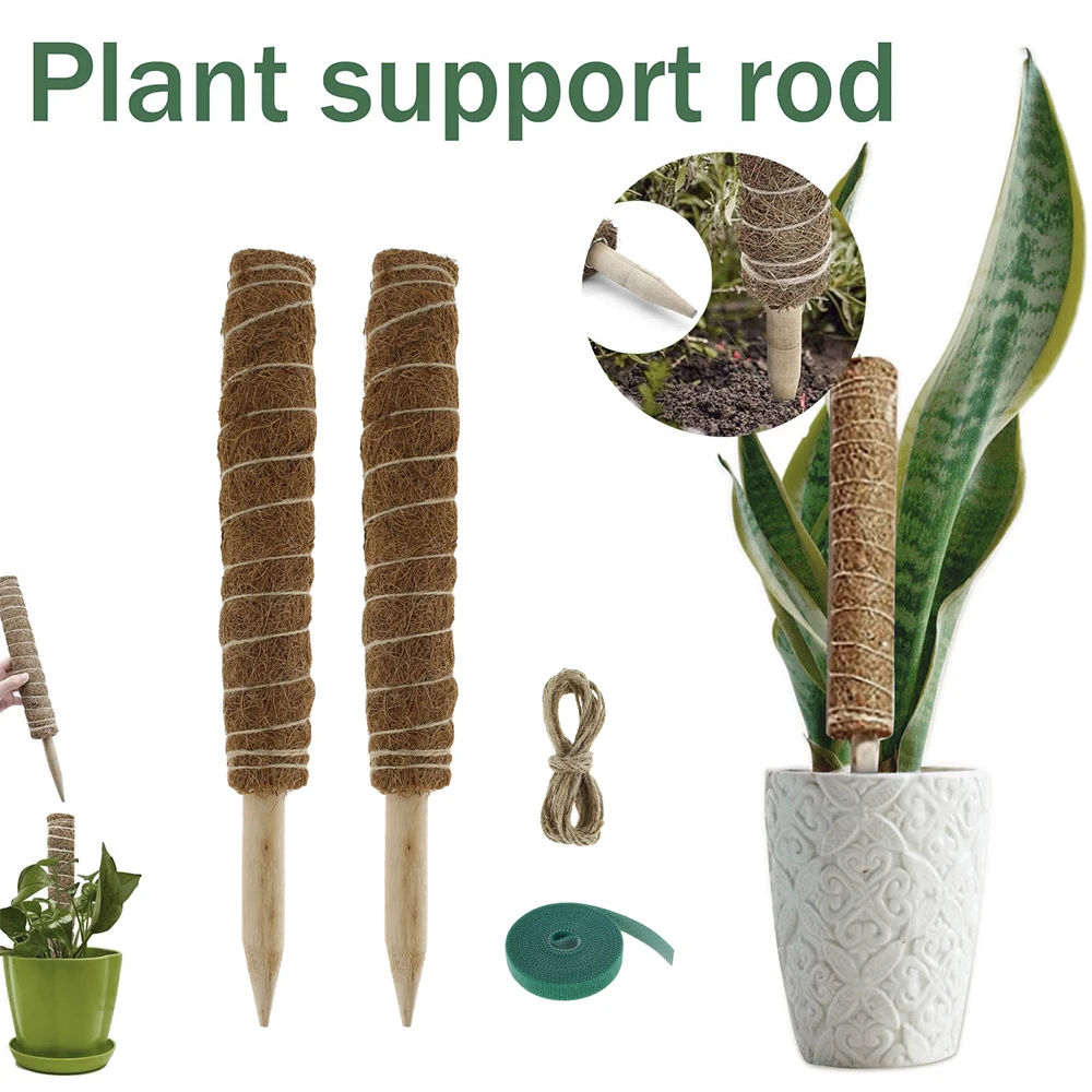 

Coconut Pole Coir Moss Totem Climbing Stick Plant Extension Support Stake Racks