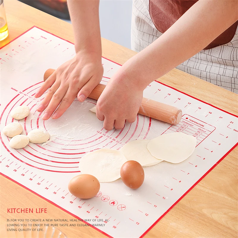 Силиконовый коврик для выпечки большого размера антипригарный лист раскатки