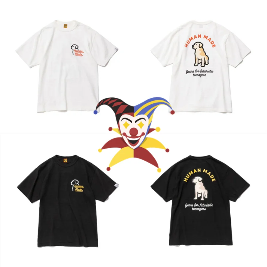 

Human Made T Shirts Men Women 1:1 High Quality Casual T-shirt Dog Print Top Tees