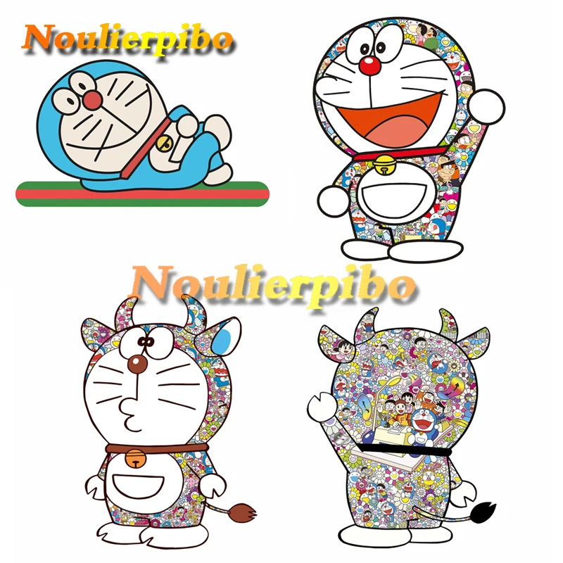 

Cute Car Stickers Japanese Classic Anime Robot Cat Car Stickers Tinkerbell Joint PVC Motorcycle Helmet Piano Phone Decal