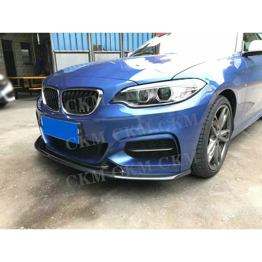 Фартук спойлера переднего бампера из углеродного волокна для BMW 2 серии F22 220i 228i 235i