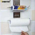 Кухонный держатель для туалетной бумаги, держатель для салфеток, подвесной держатель для ванной комнаты без отверстий, держатель для рулона бумаги, стойка для полотенец, стойка для хранения