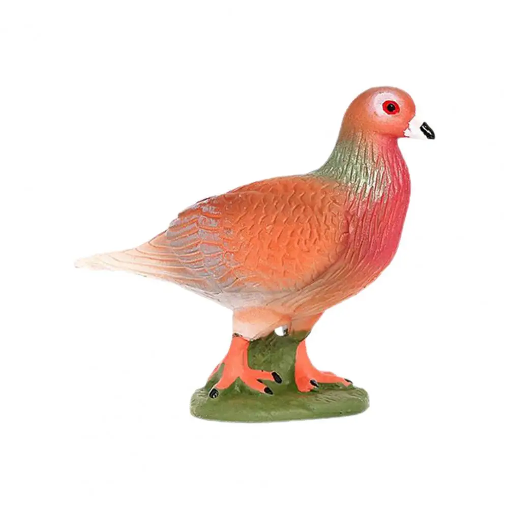 

High Simulation Printed Pigeon Figures Toy Love Peace Pigeon Model Animal Statue Photography Props for Kids Gift