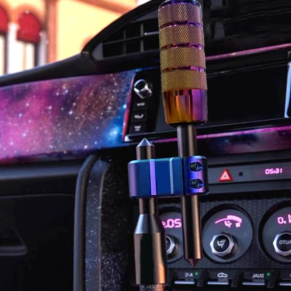 Mechanical Texture High quality Car Aluminum H Type Shift Knob Extension Adjustable Extender Gear Shifter With Three Adapters |