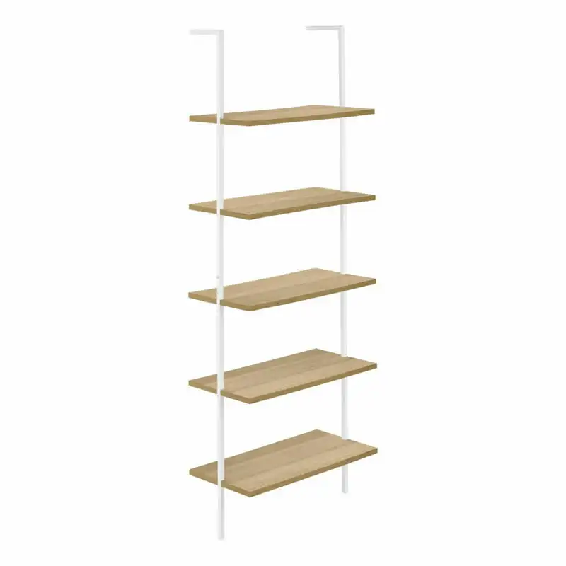 Bookshelf, Bookcase, Etagere, Ladder, 5 Tier, 72