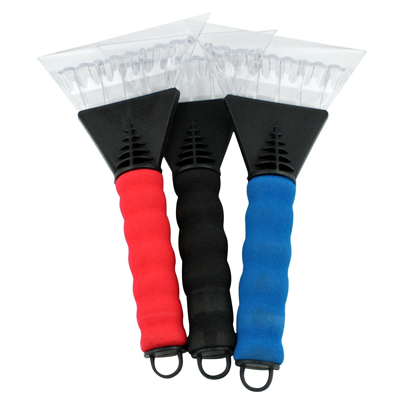 

3pcs Handheld Cleaning Tool With Soft Grip Window Snow Scrapper Indestructible Frost Foam Handle Lightweight For Cars Windscreen
