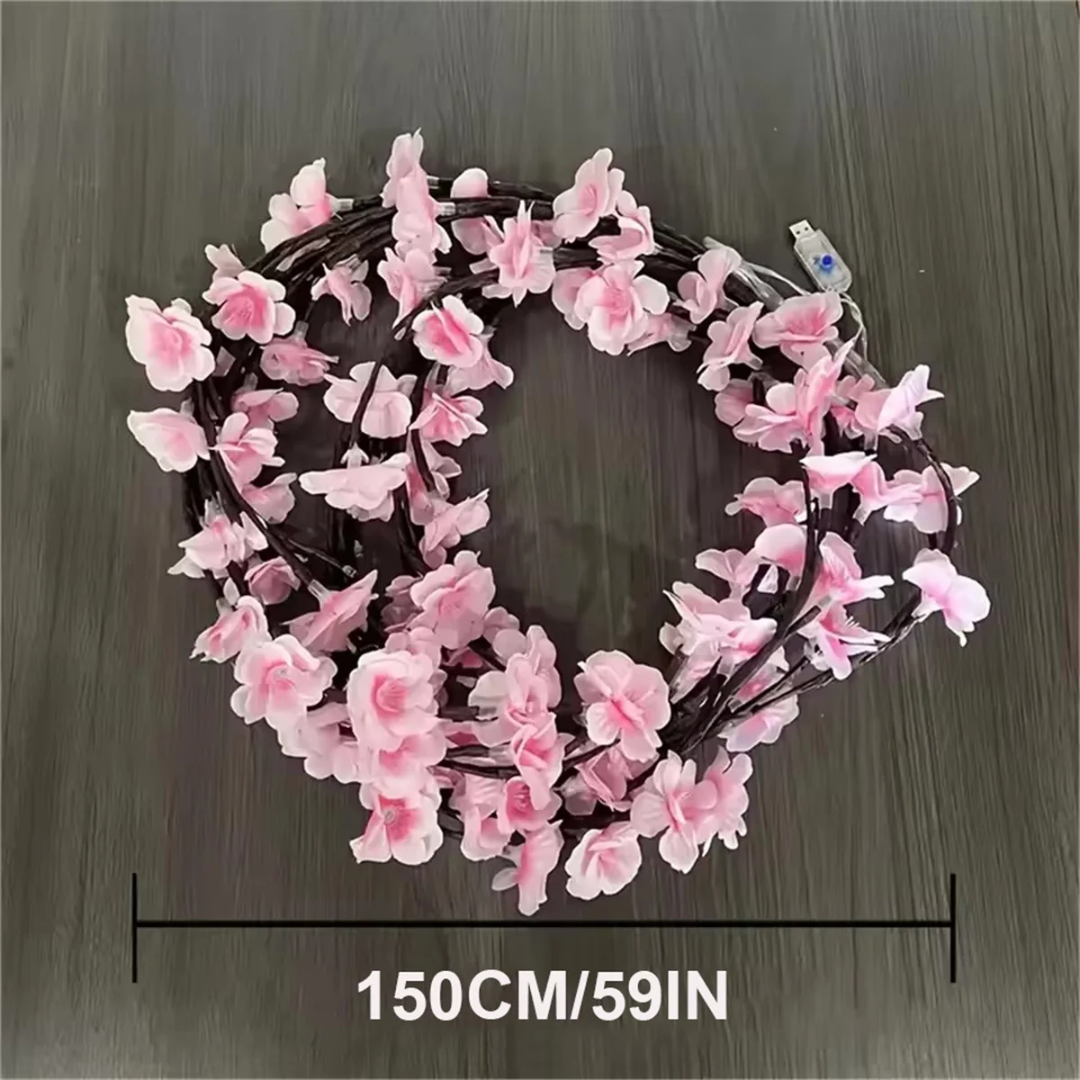 

USB-гирлянда светодиодная вишневый цветок Haoze 72 LED