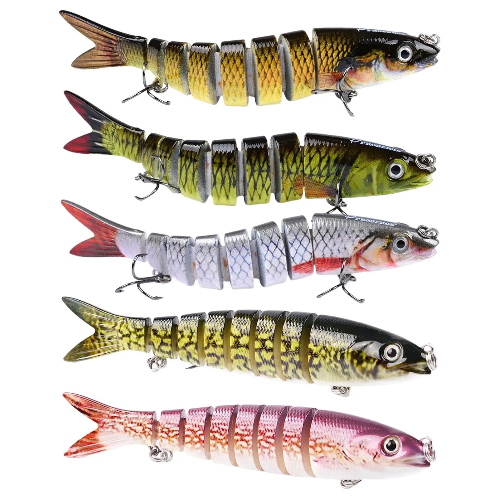 

13.28cm Sinking Wobblers Fishing Lures Jointed Crankbait Swimbait 8 Segment Hard Artificial Bait For Fishing Tackle Lure
