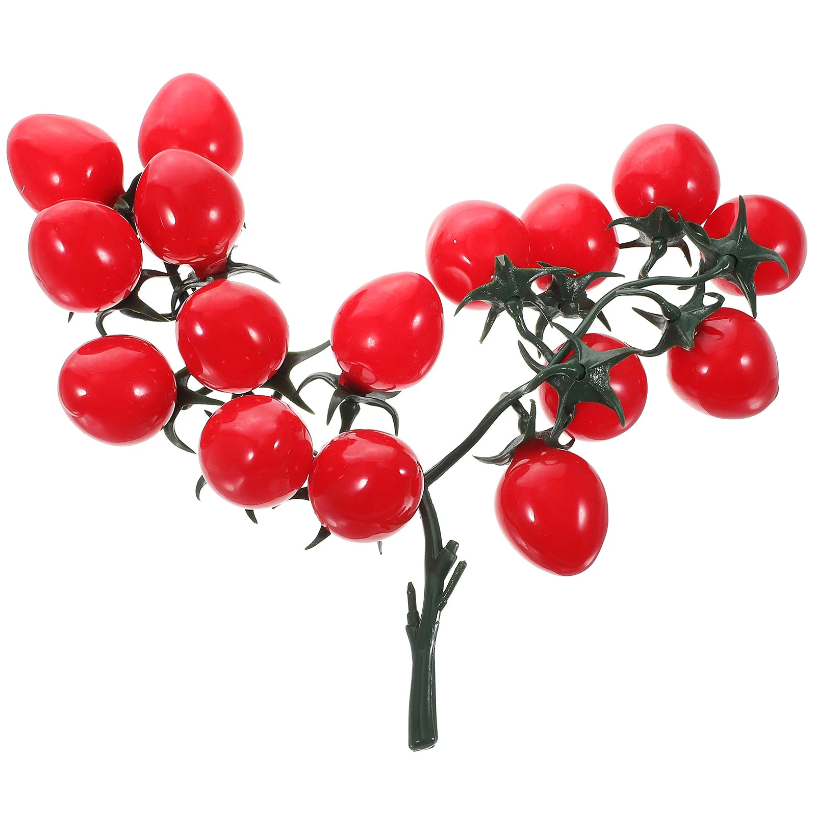 

Cherry Tomatoes Home Fruit Ornament Realistic Plastic Photography Props Artificial Fruits Decors
