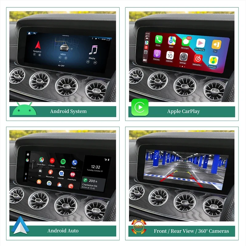Фото Беспроводной адаптер CarPlay и Android Auto для Mercedes EQG W463 NTG6 MBUX: обновление мультимедийной системы и навигации Magic Radio №3
