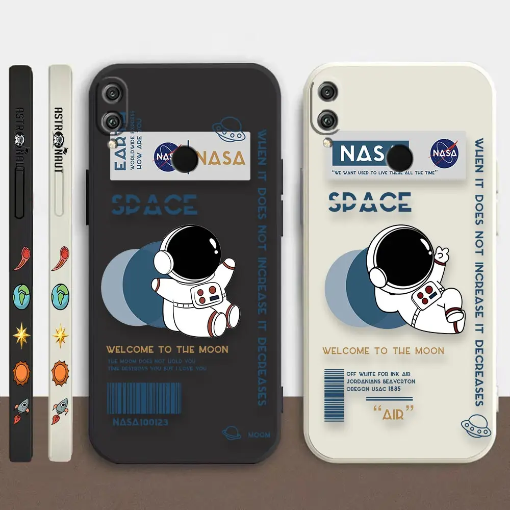 

Space Voyage Astronaut Case For Honor 70 30 30S 20 20S 20I 10 10I 9 9X 9I 9A 8X X20SE X10 X9A Pro Lite Max 5G Liquid Cover Funda