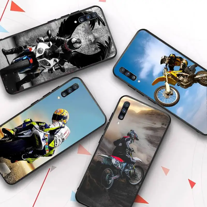 

Moto Cross Motorcycle Sports Phone Case for Samsung A51 A30s A52 A71 A12 for Huawei Honor 10i for OPPO vivo Y11 cover