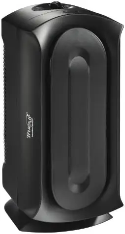 

Air Purifier with Permanent HEPA Filter for Home or and Pets, Whisper Quiet, 160 sq ft, Black