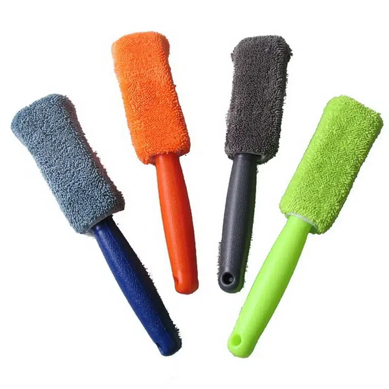 

Car Wheel Cleaning Brush Tire Washing Clean Soft Microfiber Wheel Brush