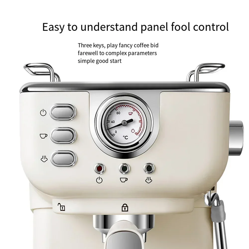 Кофемашина Профессиональная кофемашина для эспрессо на 20 бар с вспенивателем