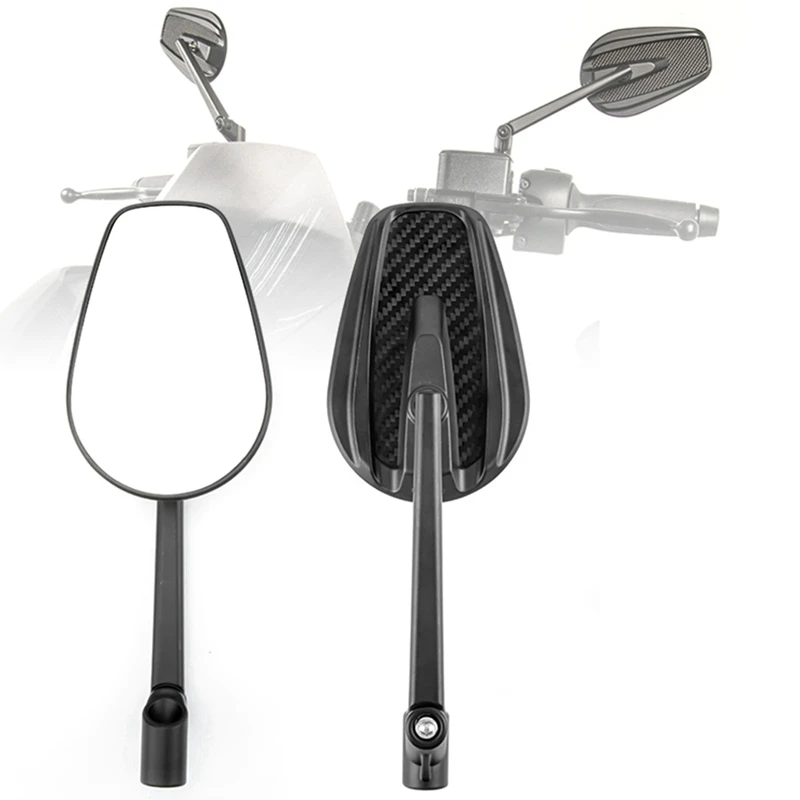 Зеркало заднего вида Ellipse подходит для электромобилей и мотоциклов алюминиевый