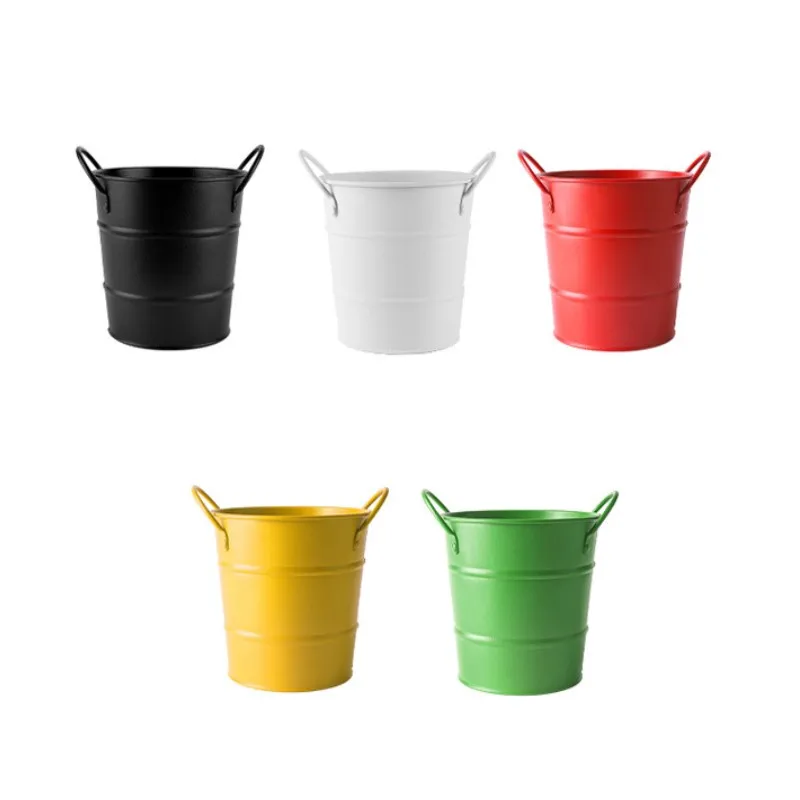 

600ml Iron Ice Bucket French Fries Fried Chicken Bucket Durable Tasteless Food Bucket Kitchen Accessories Bar Tools Hot New