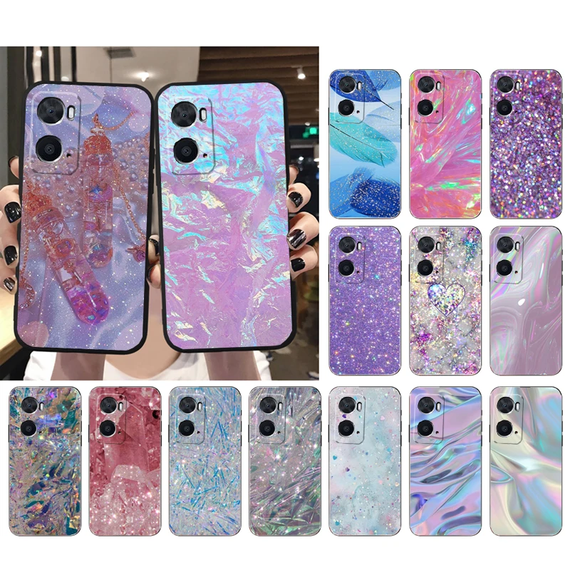 

Phone Case for OPPO A77 A57 A57S A78 A96 A91 A54 A74 A94 A73 A52 A53 A53S A15 A16 A17 Glitter Aesthetic Girl Case