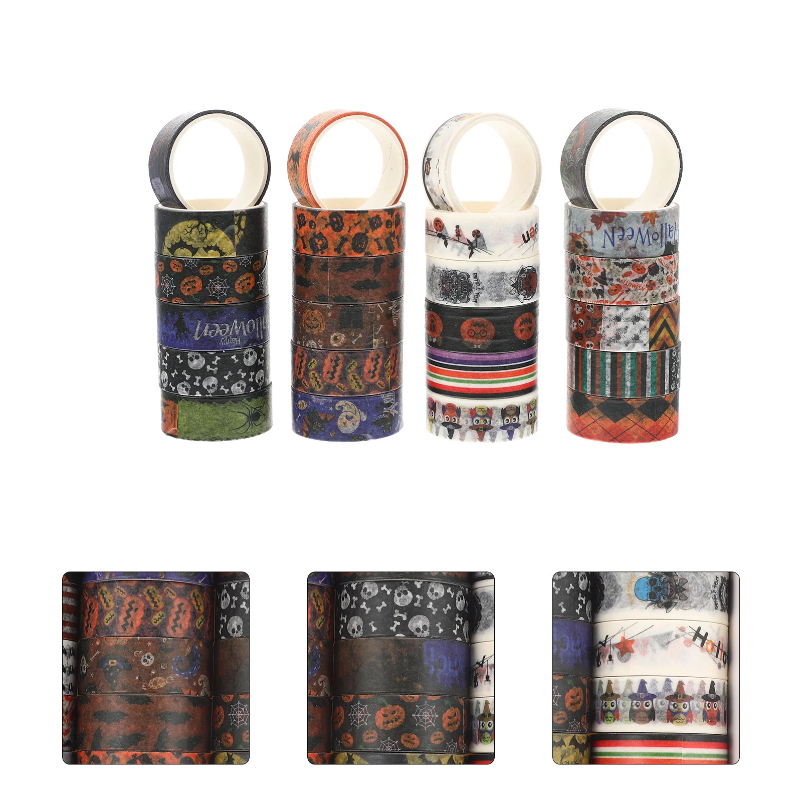 

Лента Washi, ленты для Хэллоуина, стикеры в виде искусственной тыквы, винтажные наклейки для скрапбукинга, обертывания, дневника для вечеринки