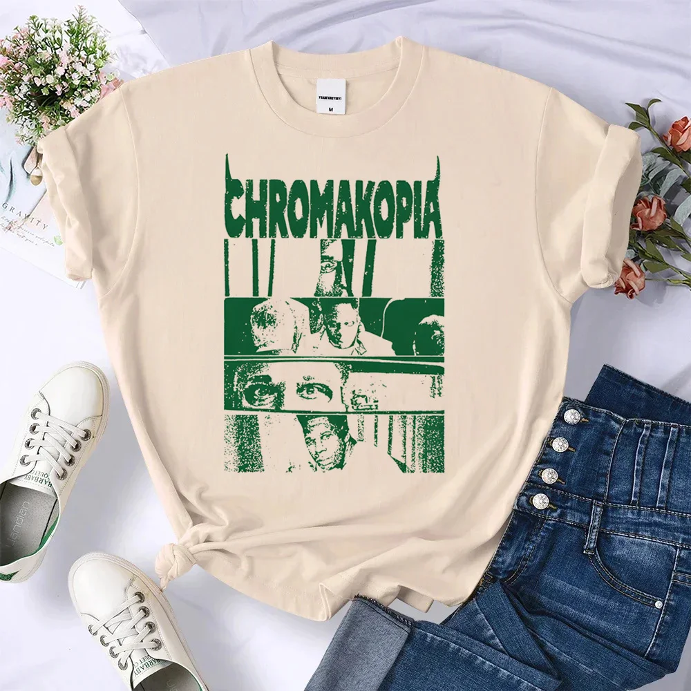 Chromakopia shirt women Comfortable University Trendy 2000s anime streetwear tshirt 80s Pastel Colorful Vintage