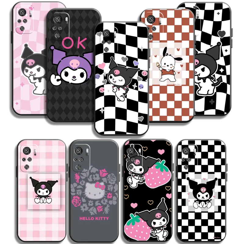 

Hello Kitty Kuromi Phone Cases For Xiaomi Redmi 9 9AT 9T 9A 9C Redmi Note 9 9S 9 Pro 5G Carcasa Soft TPU Back Cover Coque