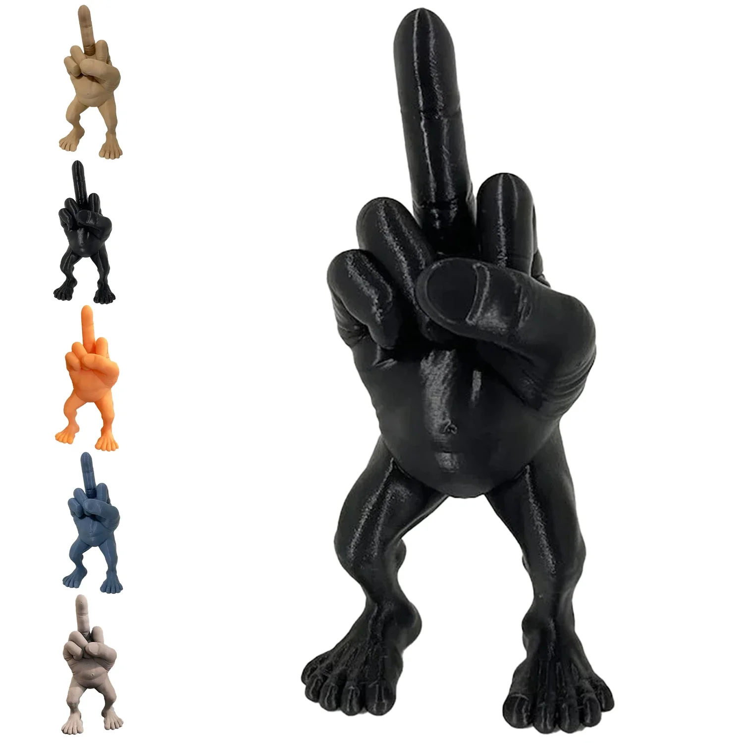 Фигурка среднего пальца с ногами, подарок среднего пальца, смешные ...