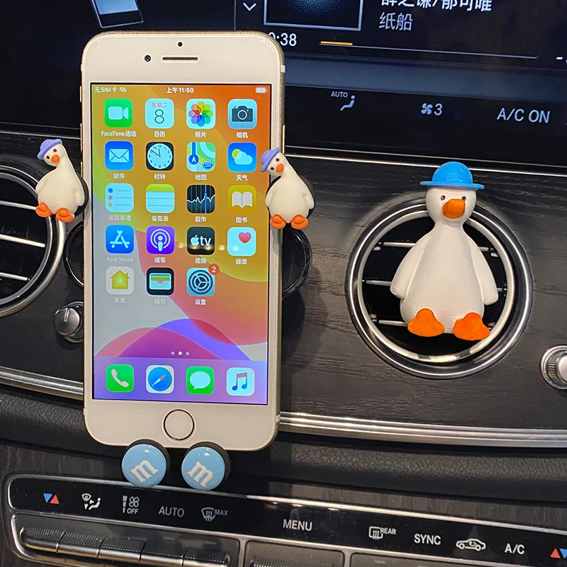 

Creative cute car phone holder universal air-conditioning air outlet decoration car navigation frame female car accessories