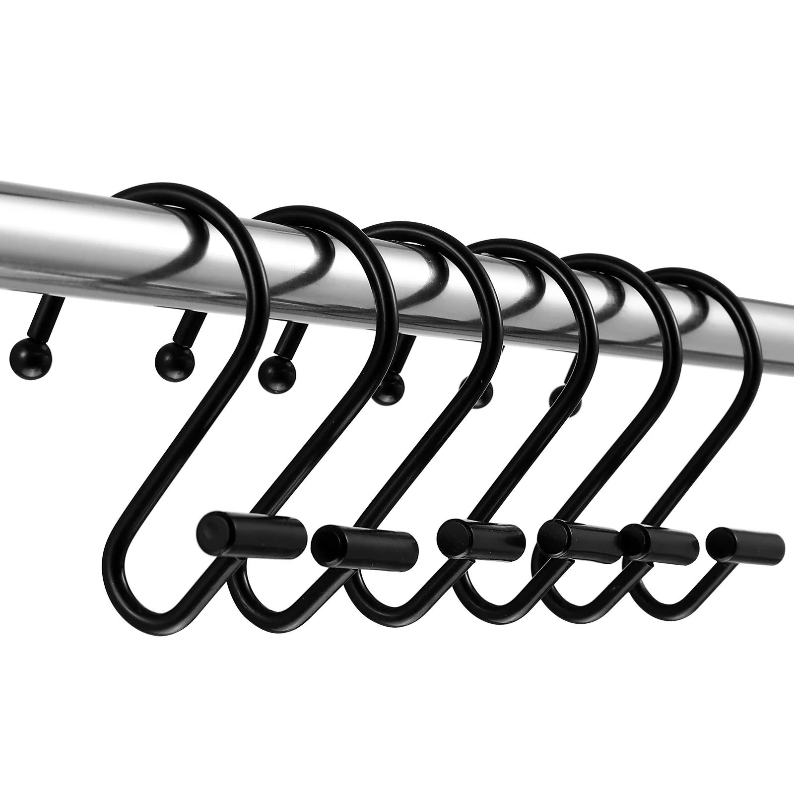 

12 Pcs Curtain Drapes Tiebacks Hanger Holdbacks Hooks Iron Shower Rod Hangers For