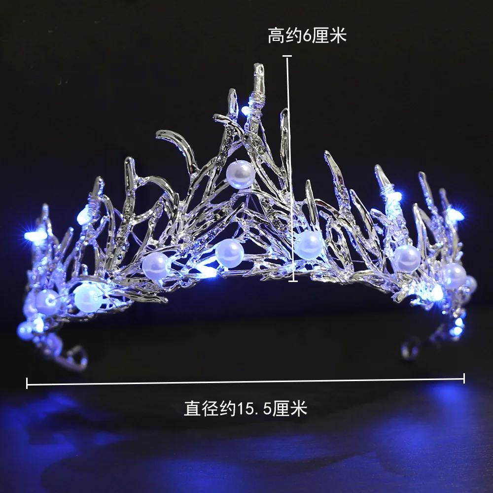 

Светодиодная тиара DKSHETOY серебристого цвета