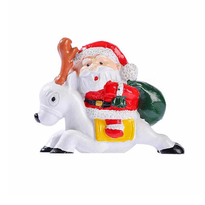 1 шт. 2025 Рождественский фестиваль Санта-Клаус миниатюрные фигурки из смолы