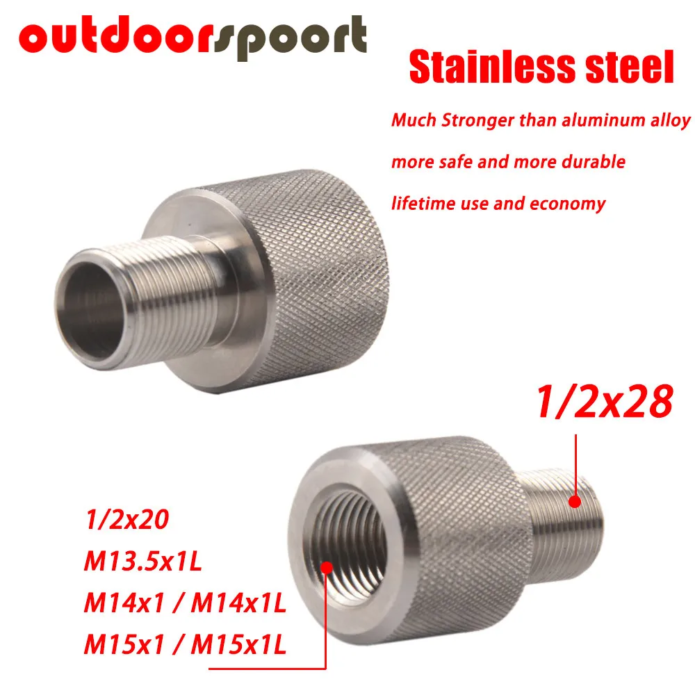 Переходник из нержавеющей стали с внутренней резьбой 1/2-28 M14x1 M15x1 m13.5x1 5/8x24 на наружную 1/2x28
