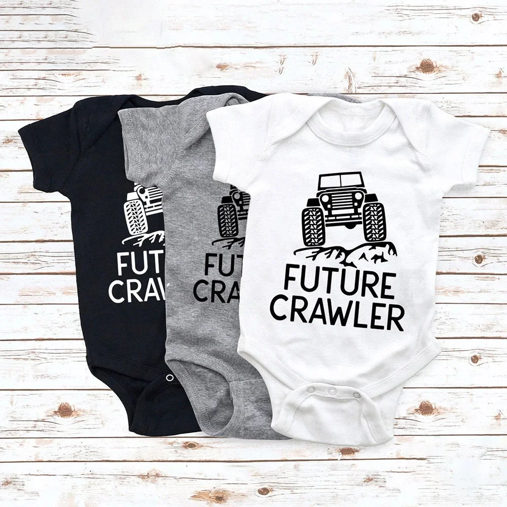 

Детский комбинезон с короткими рукавами Future Crawler, забавный комбинезон для младенцев, одежда для мальчиков и девочек, комбинезоны с короткими рукавами для малышей, подарок Newbron
