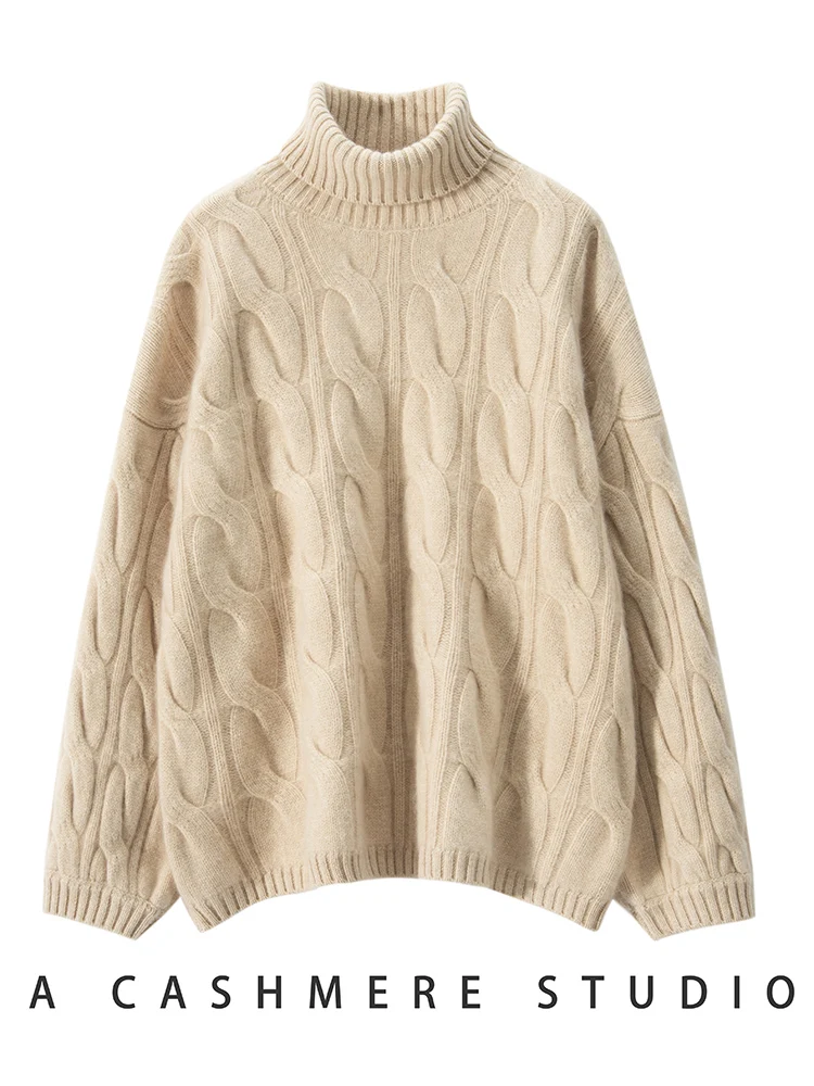 Богатый и независимый! Тяжелая утолщенная водолазка 00 свитер из чистого кашемира