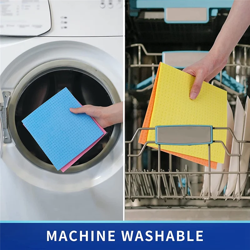 Многоразовые салфетки для мытья посуды Целлюлозная губчатая салфетка кухни