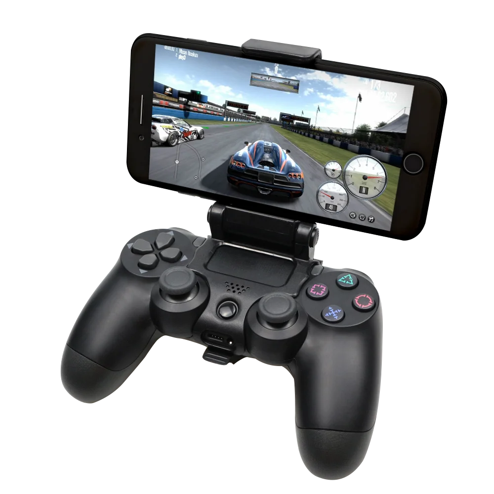 Mobile Cell Phone Stand For PS4 Controller Mount Hand Grip For PlayStation 4 Gamepad Accessories For Samsung iPhone Clip Holder