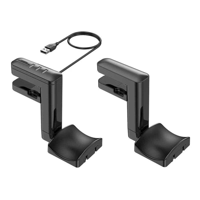 

PC Gaming Headphone Holder Stand Desk-clip Headset Hanger 360 Degree Swivel Bracket with Cable Organizer Function