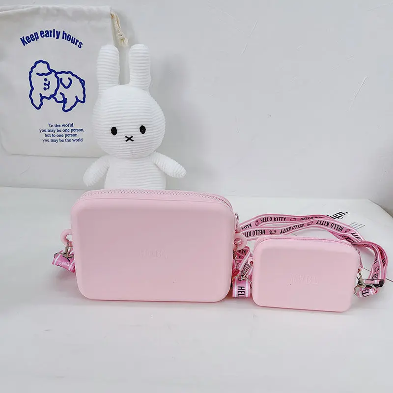Backpack for Girls Cartoon Mobile Phone Bag Cute Girl's Crossbody Bag Hello Kitty Bag Children's Single-Shoulder Bag