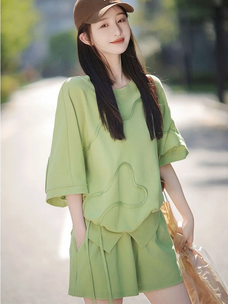 

2023 spring and summer women's clothing fashion new Sweater Suit 0504